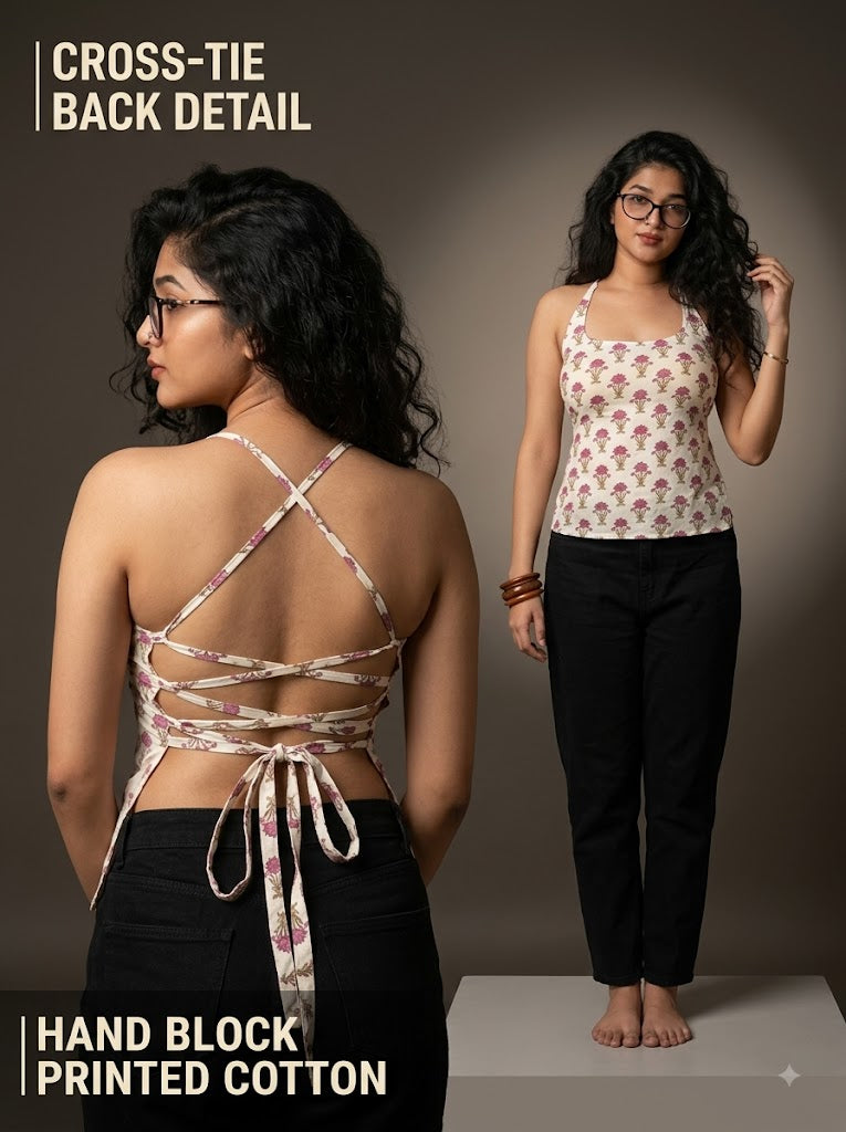 Mauve Flora Baddie Kurti