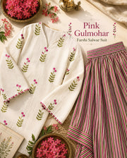 Pink Gulmohar Farshi Salwar Set