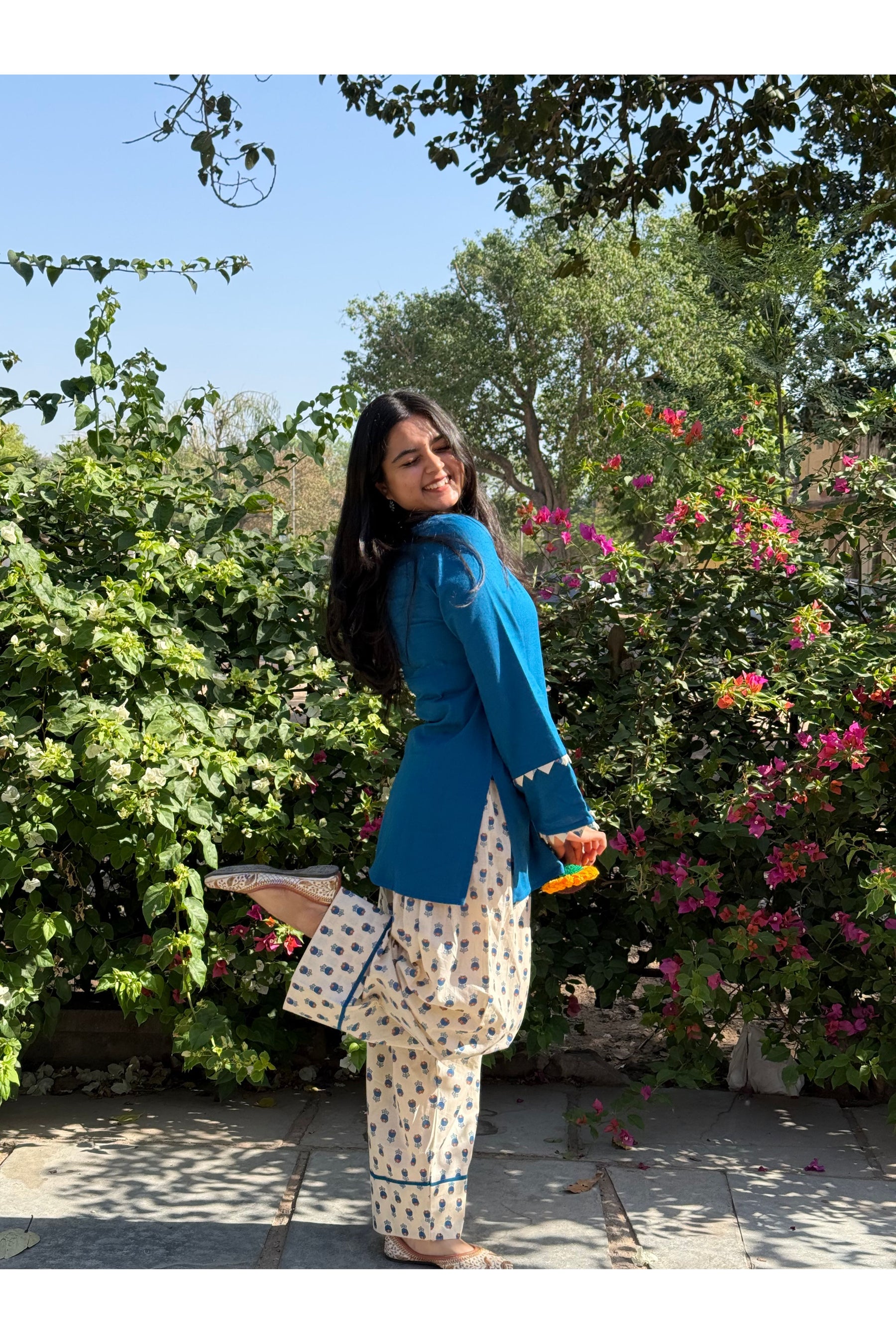 Neel Pushp Farshi Salwar Set