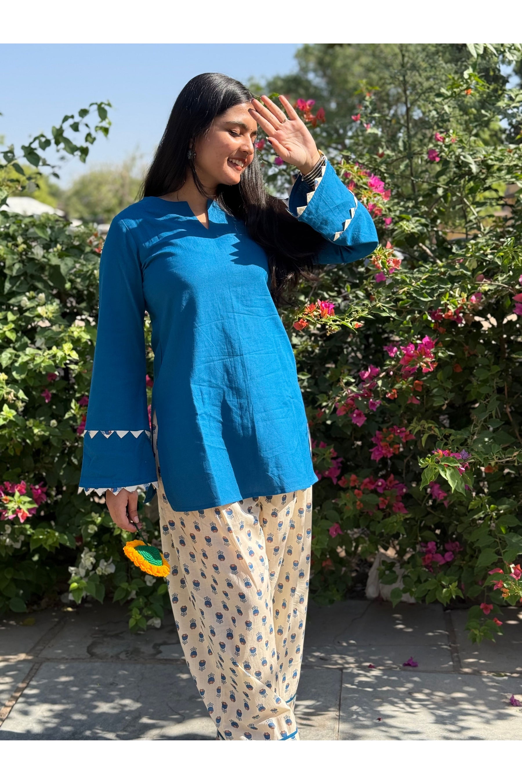 Neel Pushp Farshi Salwar Set