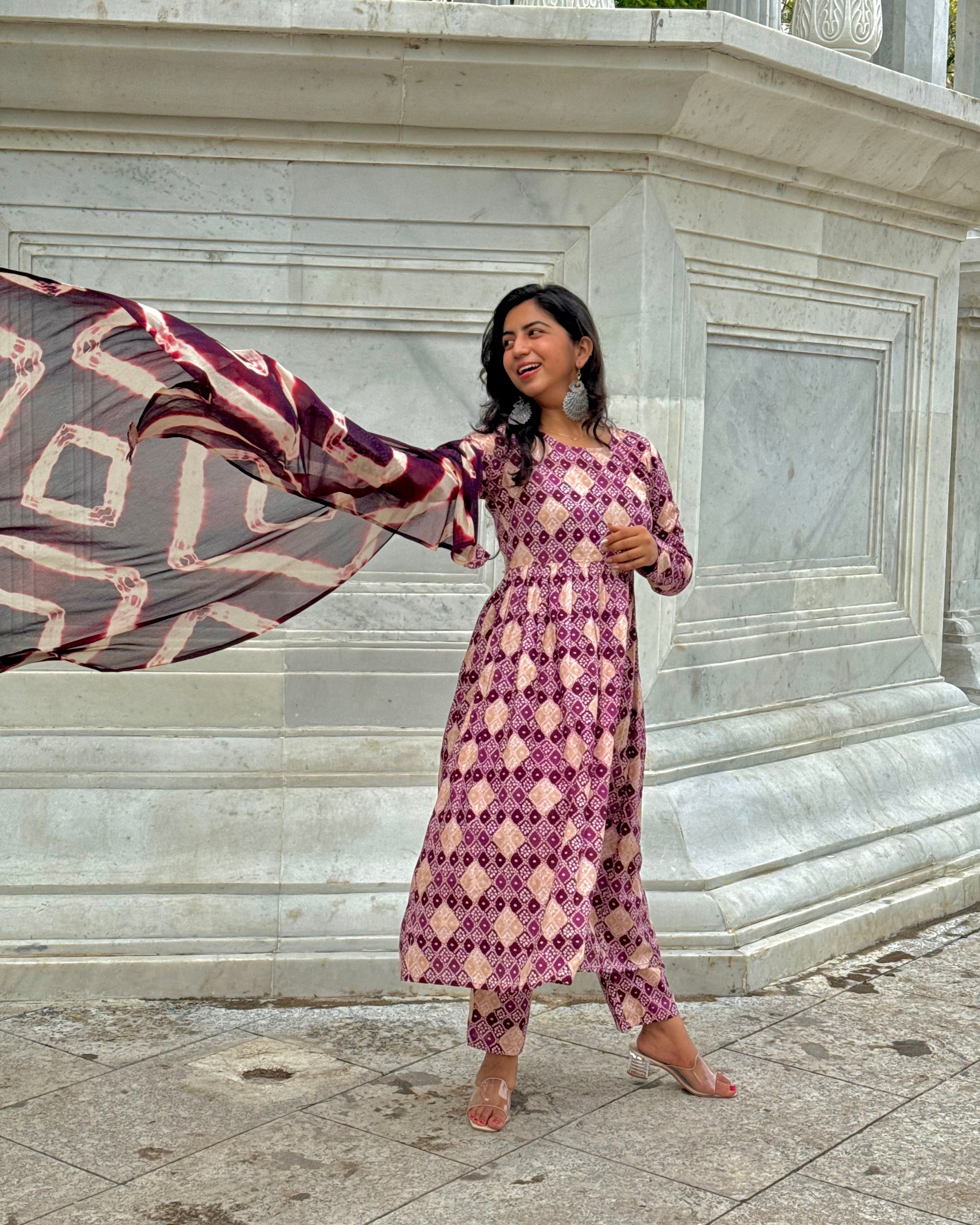 Purple Star Suit Set