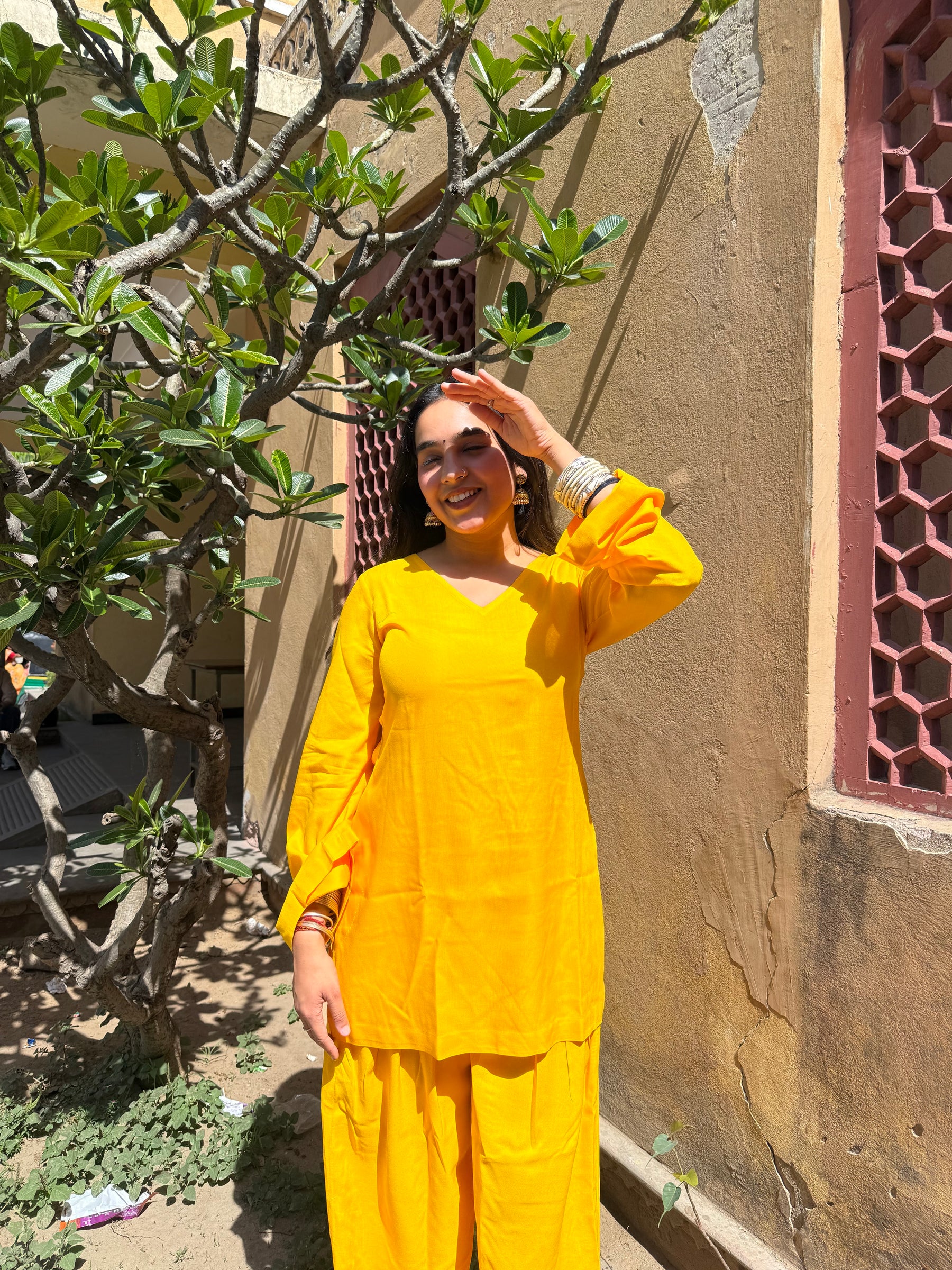 Sunshine Yellow Farshi Salwar Set