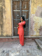 Coral Glow Farshi Salwar Set