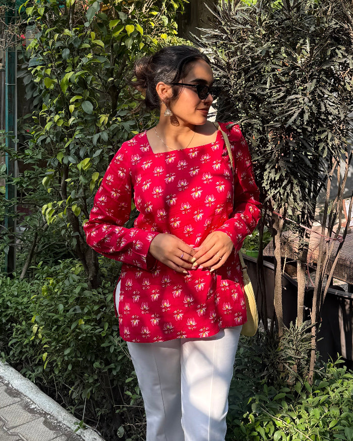 Rose Bloom  Short Kurti