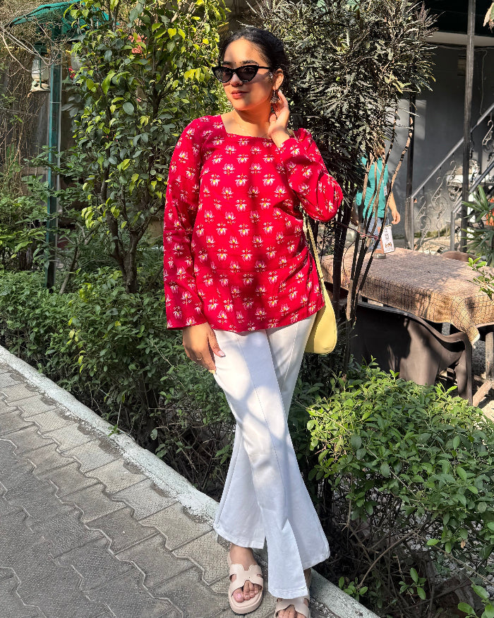 Rose Bloom  Short Kurti