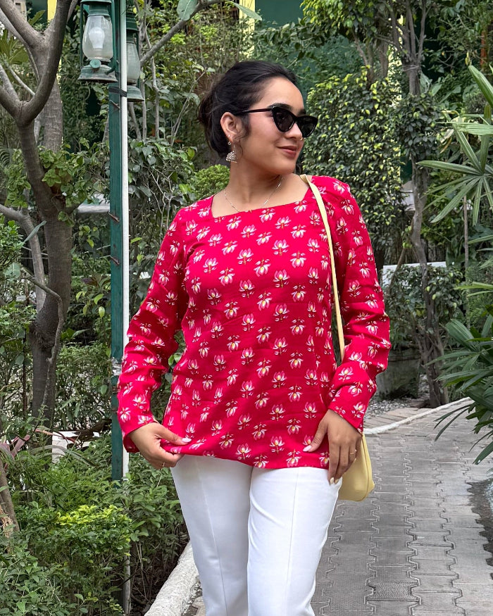 Rose Bloom  Short Kurti
