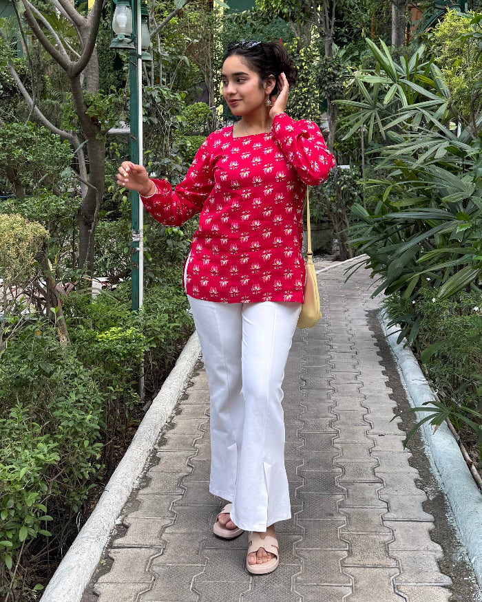 Rose Bloom  Short Kurti