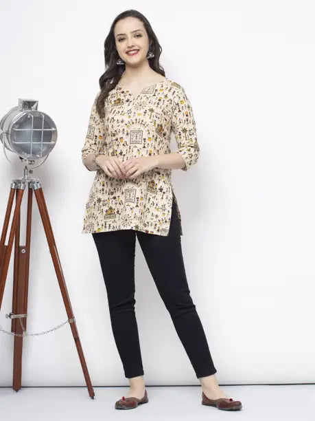 Warli Art Short kurti