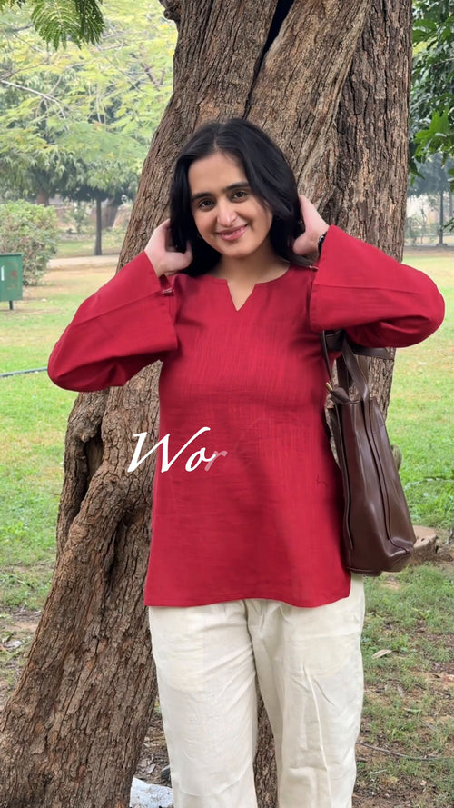 Wine Grace Solid Top