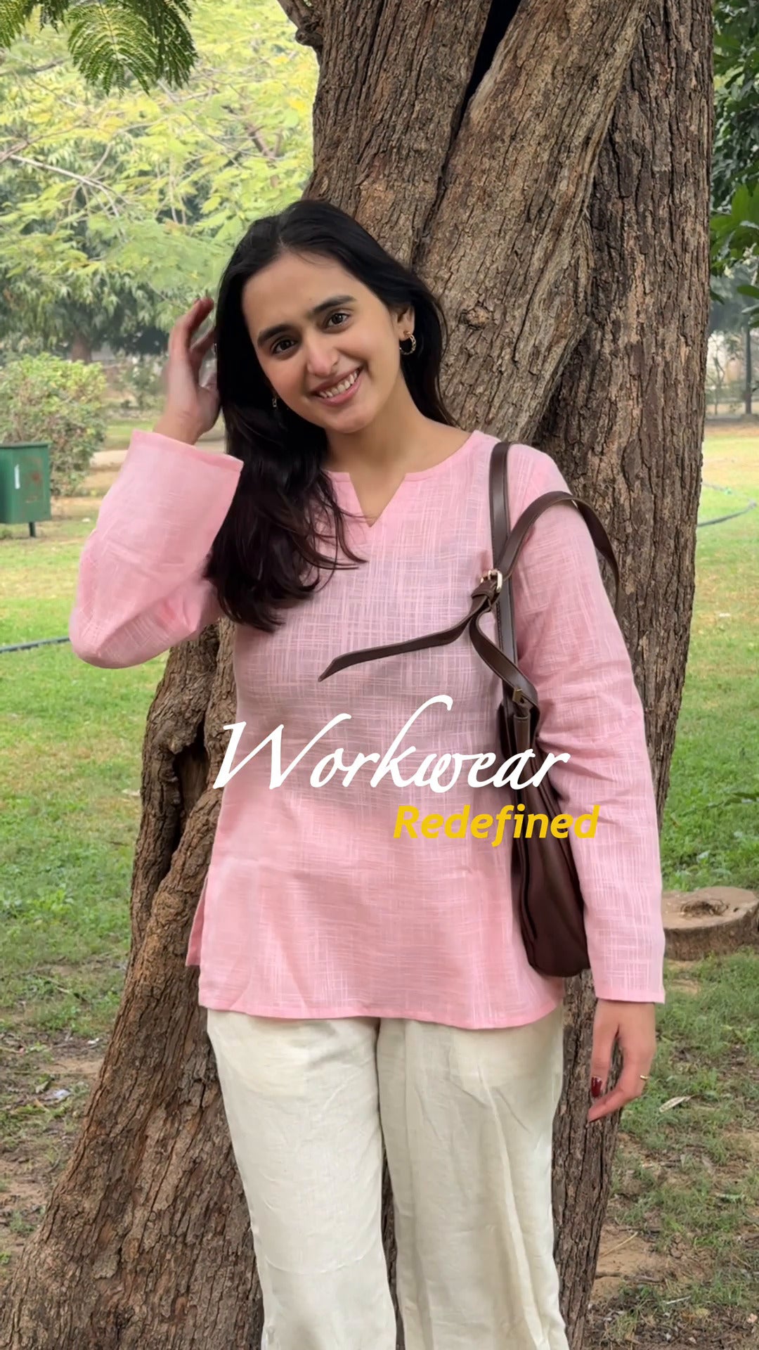 Blush Calm Workwear Top