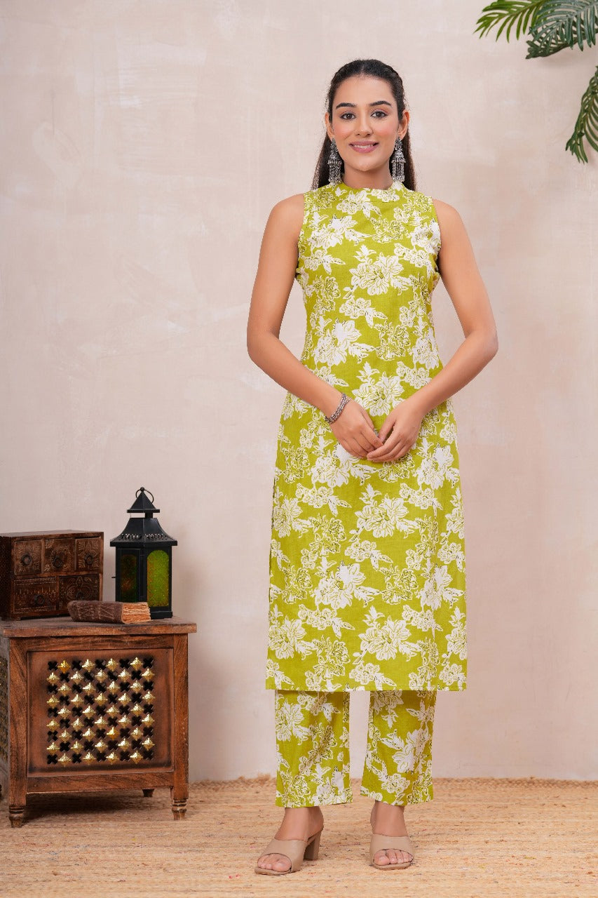 White Floral Co-Ord Set