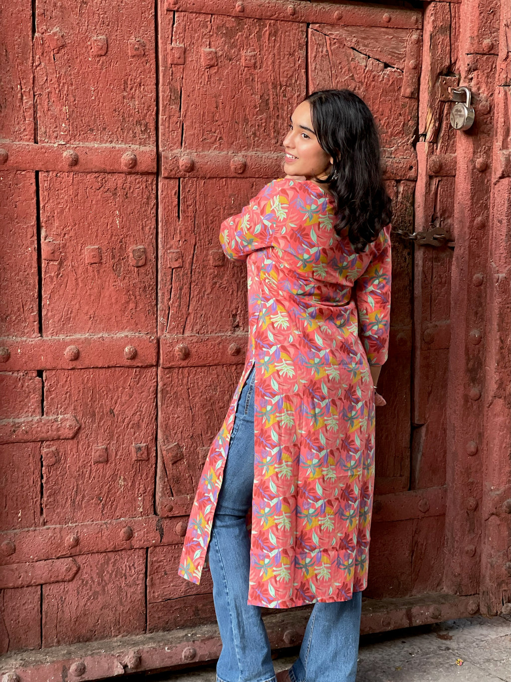 Garden straight Kurta
