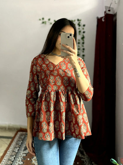 Angarakha Peplum Top