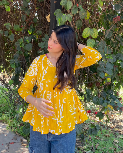 Lemon Peplum top