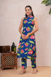 Floral Blue Co-Ord Set