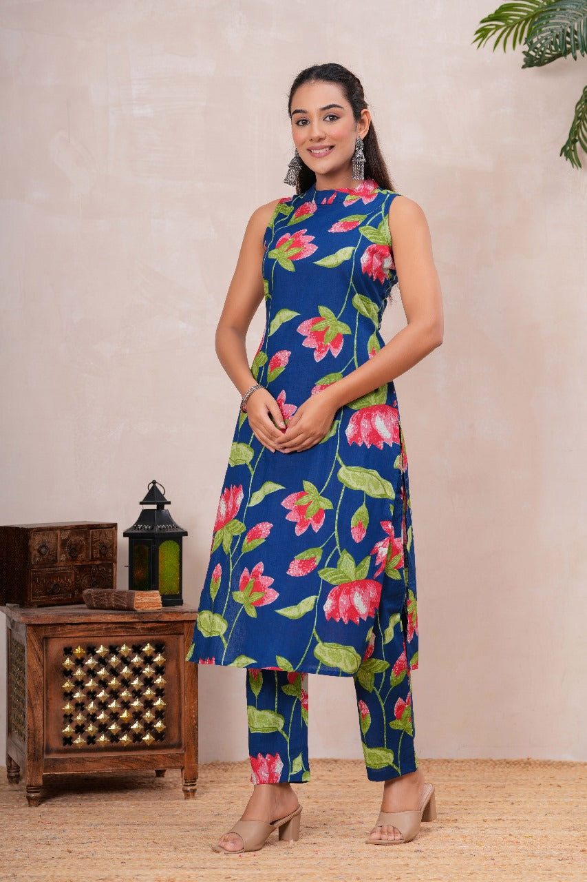 Floral Blue Co-Ord Set