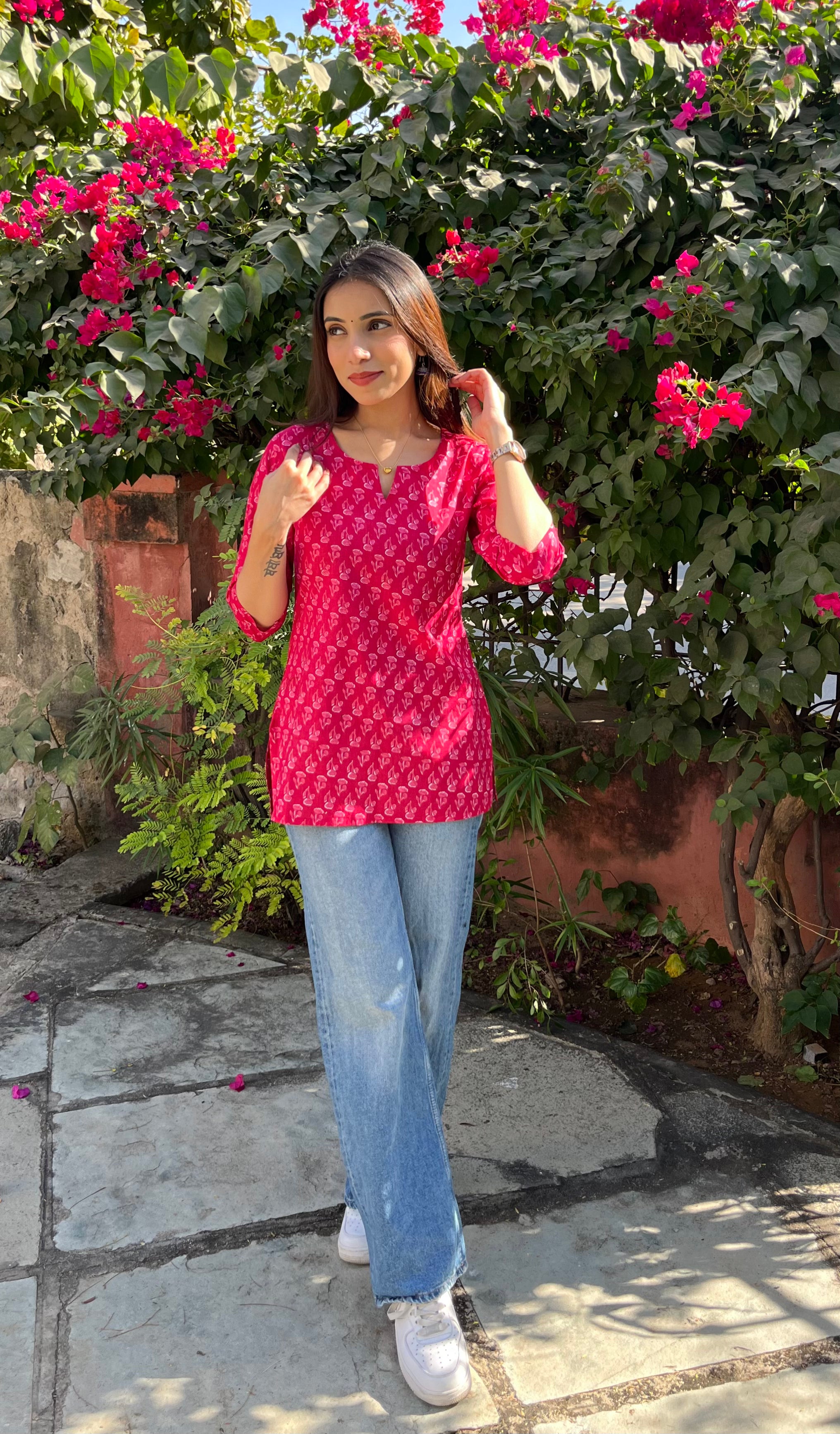 Pink-02 Short Kurti
