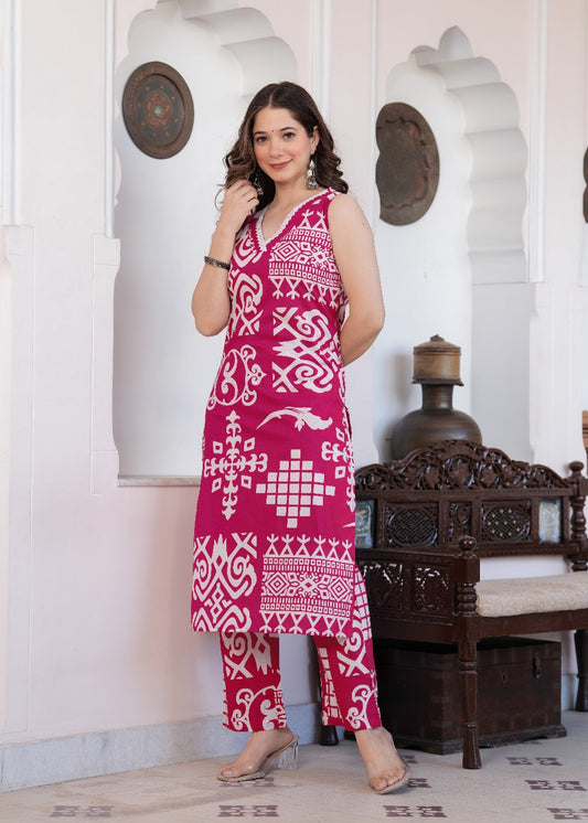 Pink lace Co-Ord Set