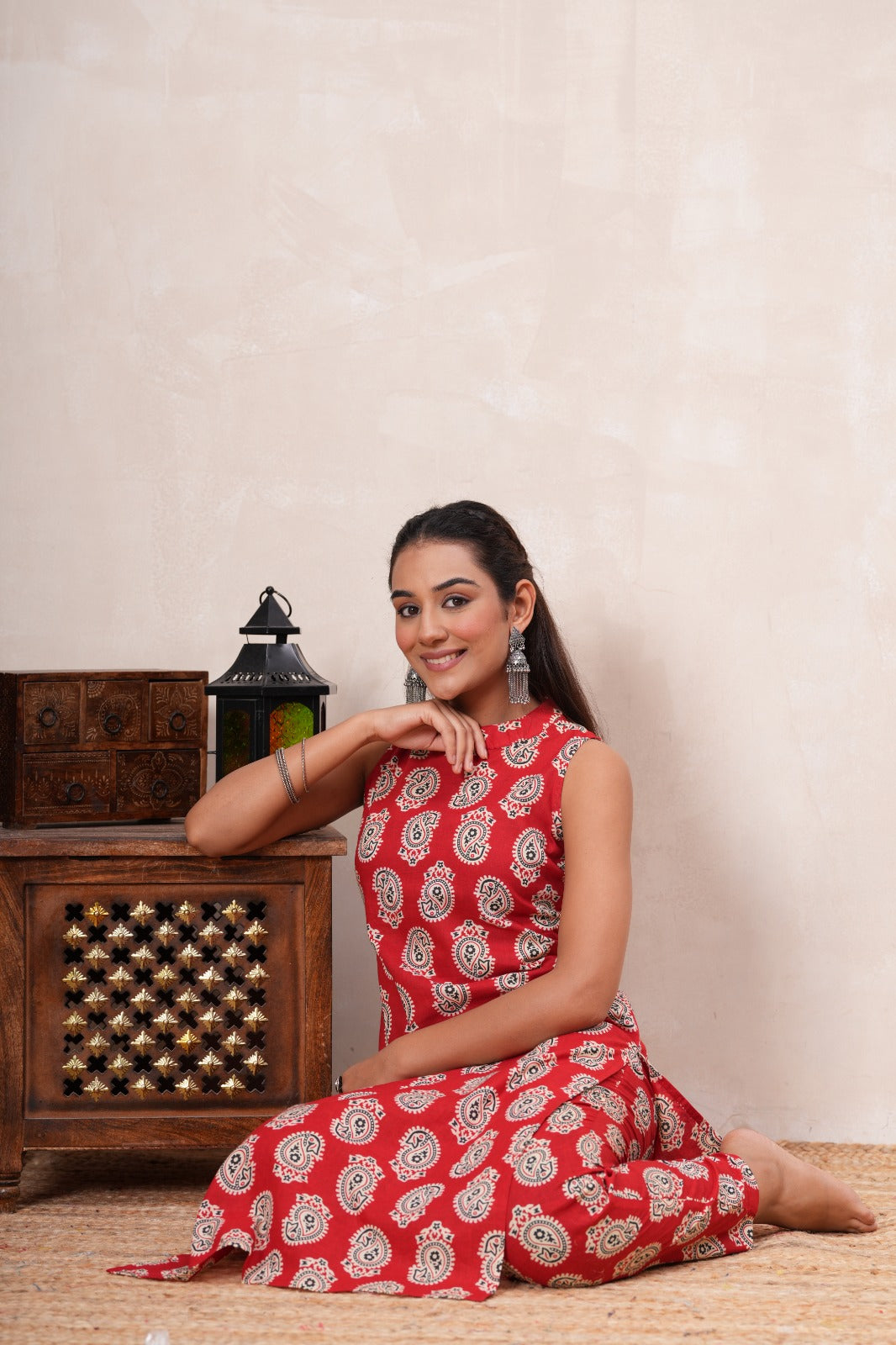 Red Ambi  Co-ord Set