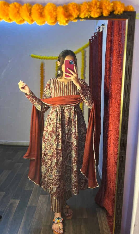 Bloosom Anarkali Suit Set
