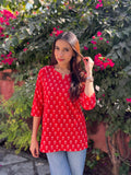 Red chilli short kurta