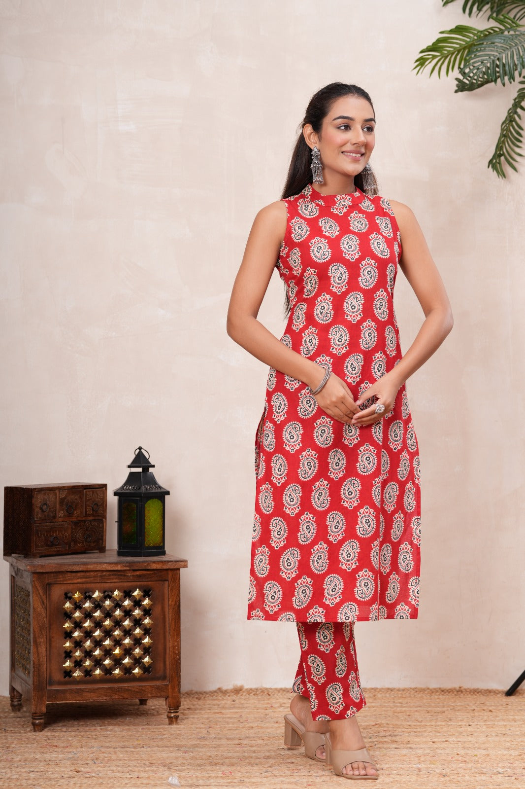 Red Ambi  Co-ord Set