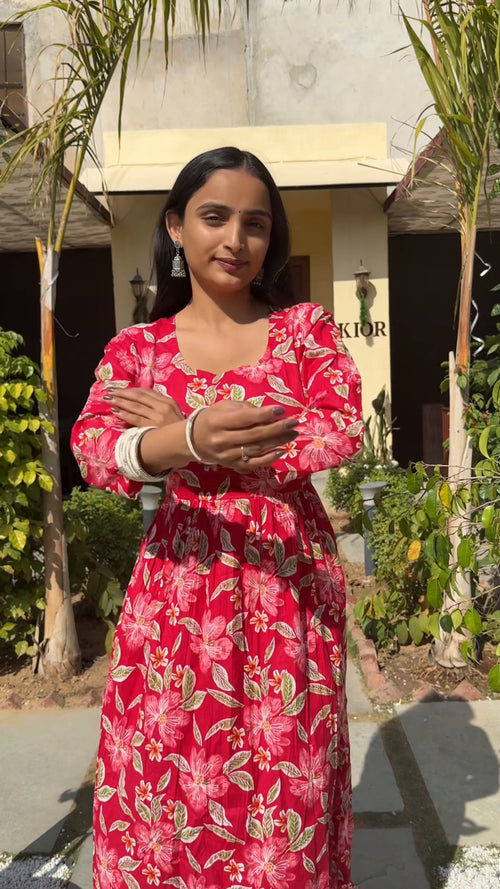 Rangoli Rose Bloom Dress