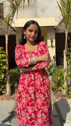 Rangoli Rose Bloom Dress