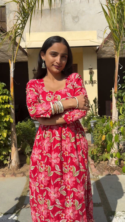 Rangoli Rose Bloom Dress