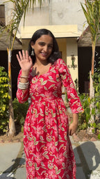 Rangoli Rose Bloom Dress