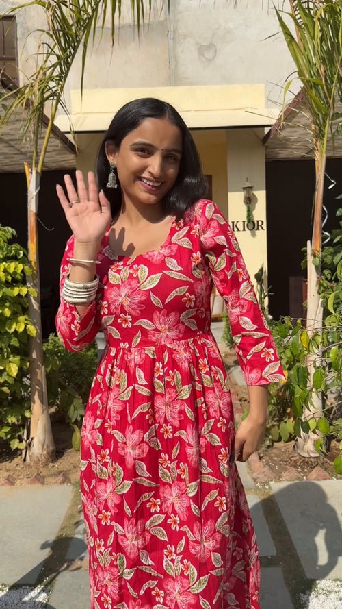 Rangoli Rose Bloom Dress