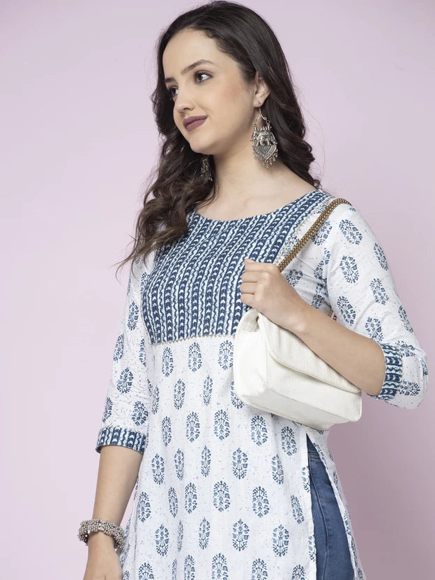 White Short Kurti
