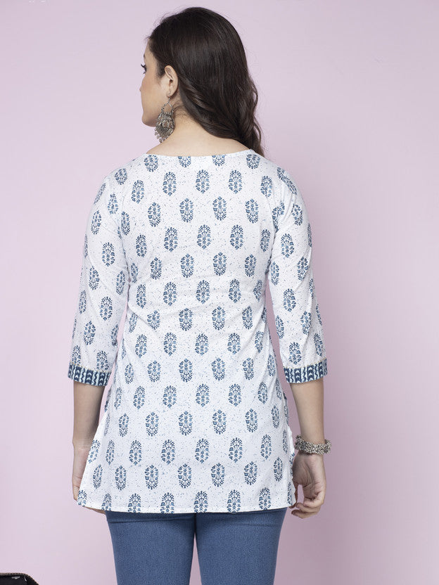 White Short Kurti