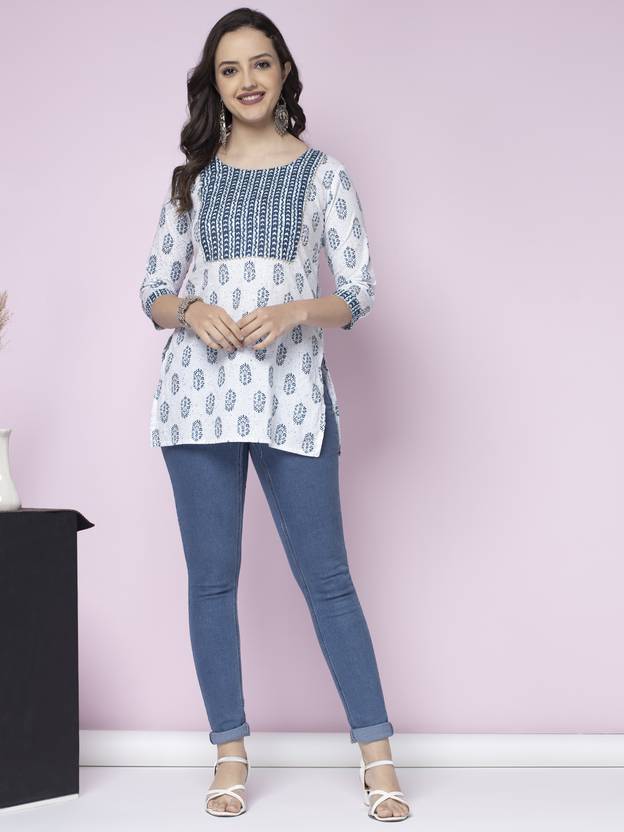 White Short Kurti